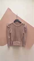 Pull Fille avec Sac Assorti - Ensemble Pull et Sac Enfant