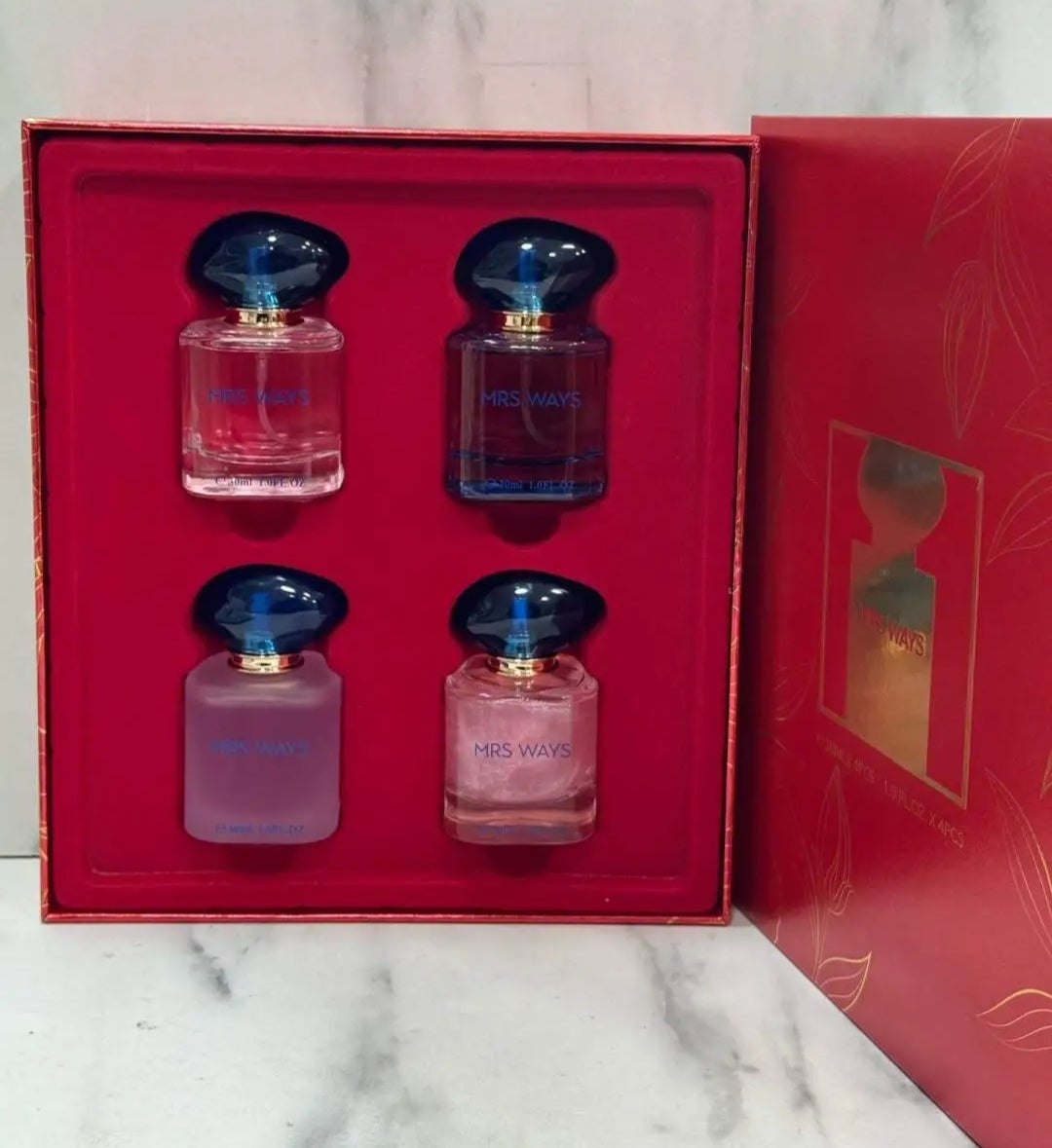Coffret 4 Parfums 30ml - Collection Élégance Cadeau