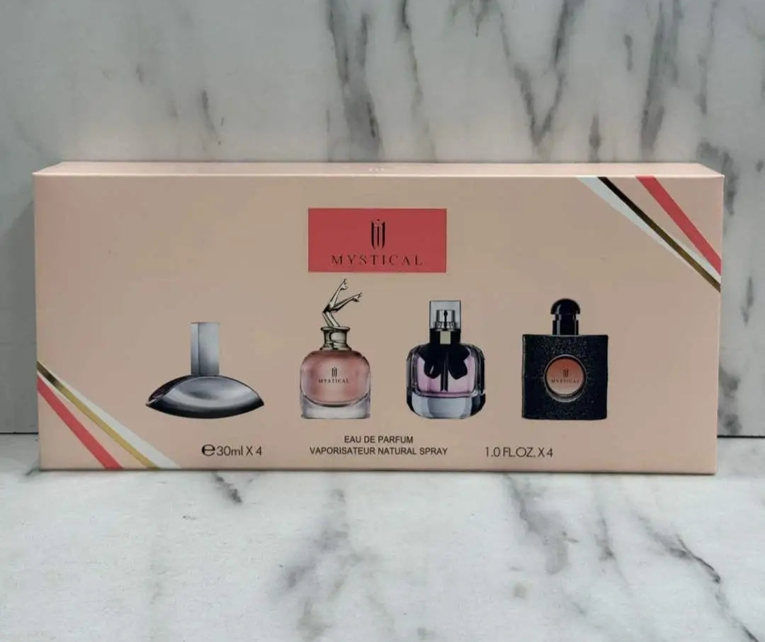 Coffret 4 Parfums 30ml - Coffret Découverte 4 Senteurs Différentes