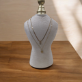 Collier Double Rang Acier Inoxydable - Bijou Élégant Breloques