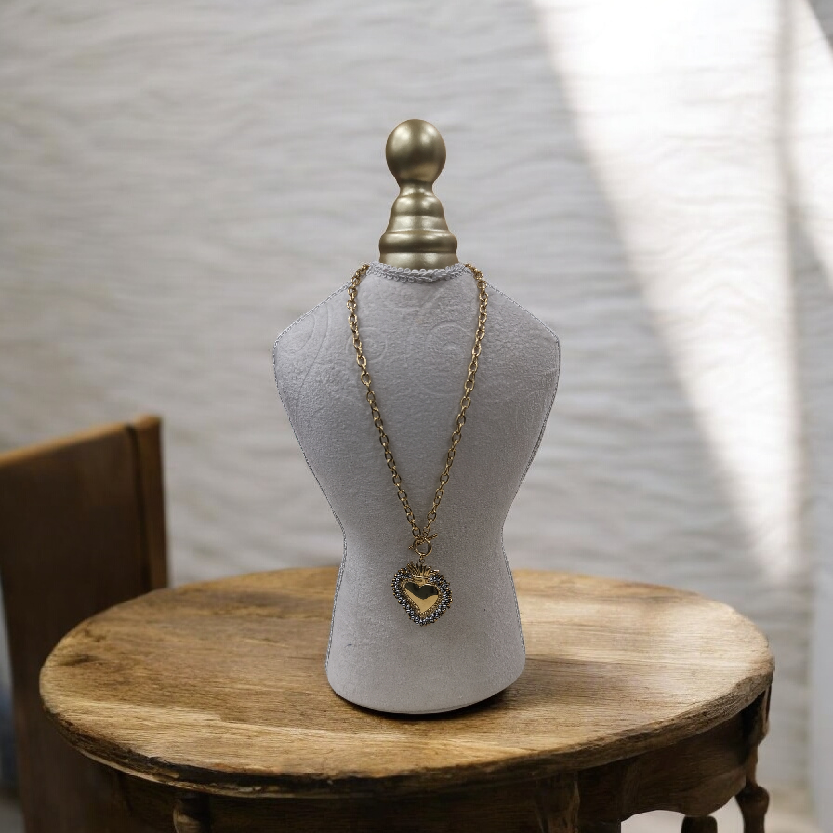Collier Cœur Acier Inoxydable - Bijou Femme Élégant