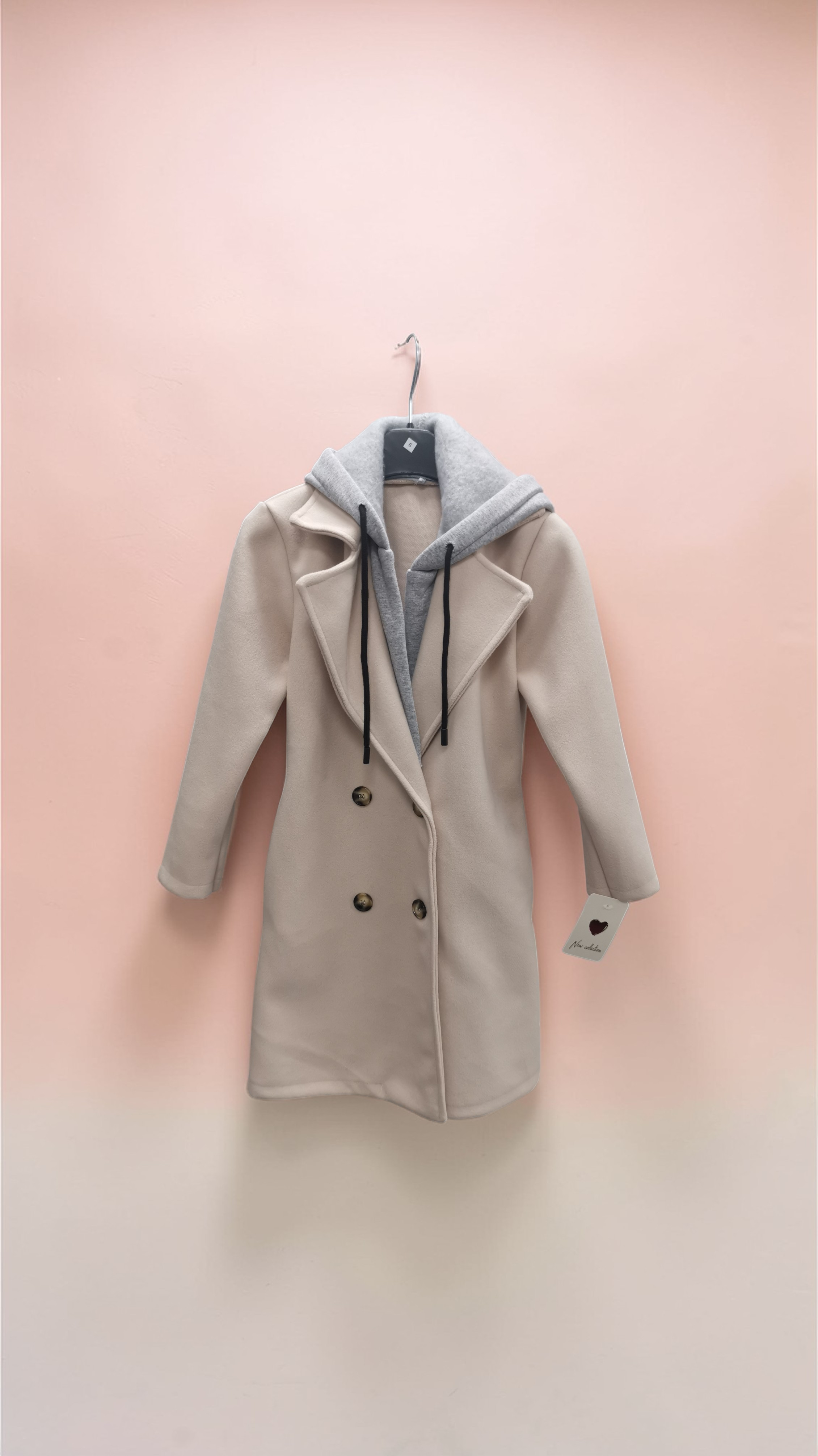 Veste Longue Fille avec capuche - Manteau Enfant à Poche